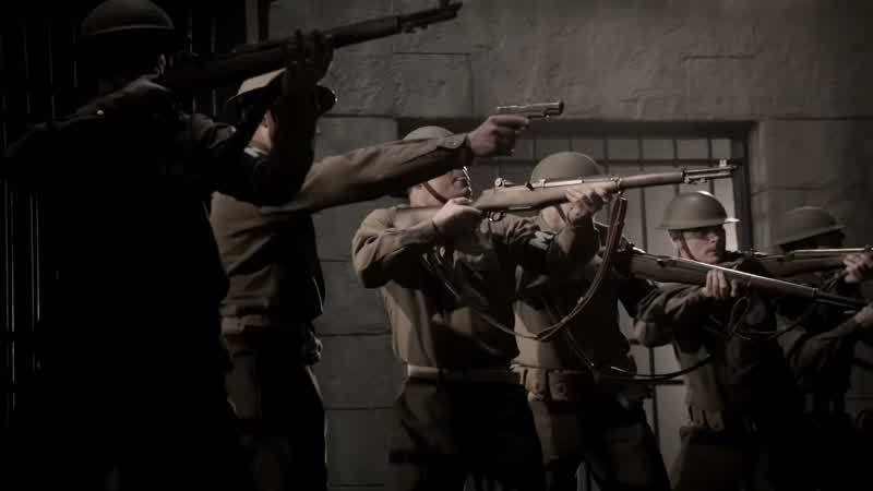 Stop! Stop! Put your guns away. Put 'em away!