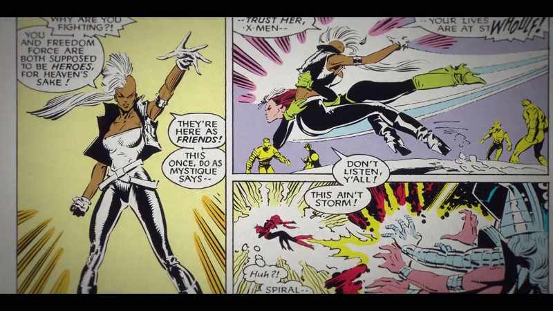 Storm is a really rad character. She can control the weather