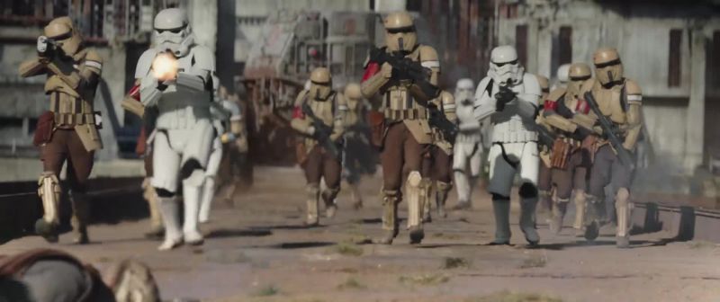 STORMTROOPER LEADER: Go! Go! Stay on high alert!