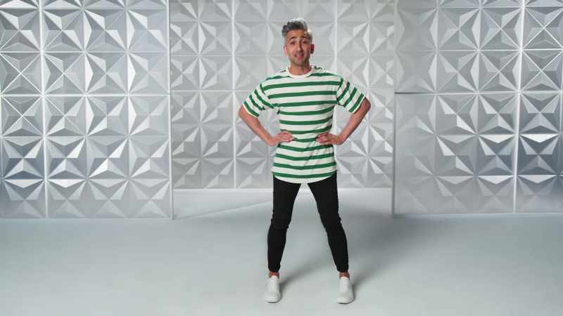 Stripes! A horizontal stripe like this can make you look shorter and wider