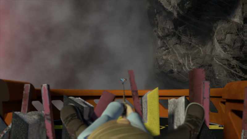 [struggling] [thunder crashes]