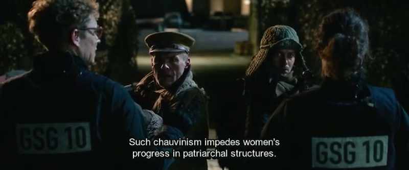 Such chauvinism impedes women's progress in patriarchal structures
