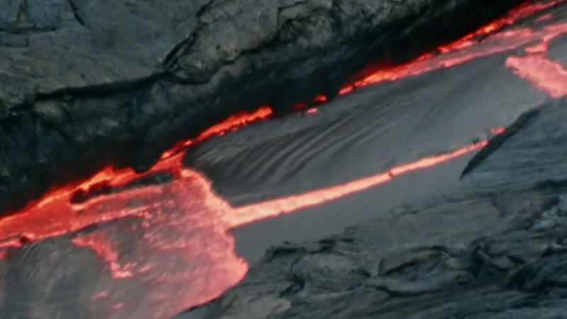 Suddenly, there was a small eruption