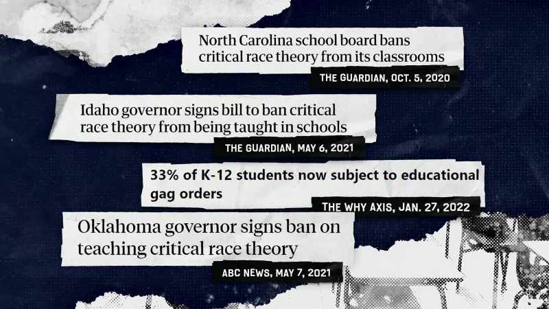 Suddenly we're banning CRT, we're restricting race teaching