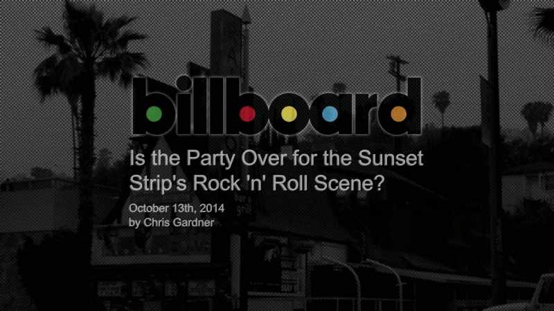 Sunset Strip as we know it is being stripped away a little bit