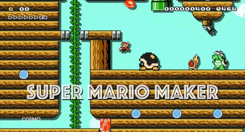 [Super Mario Maker music playing]