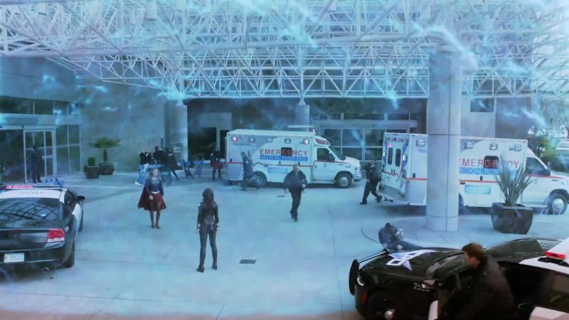 Supergirl: Take down the force field. Imra: Did you find her?