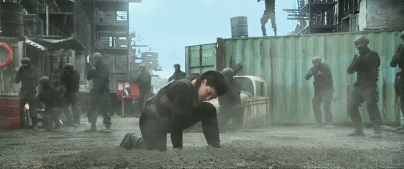 Superhero landing!