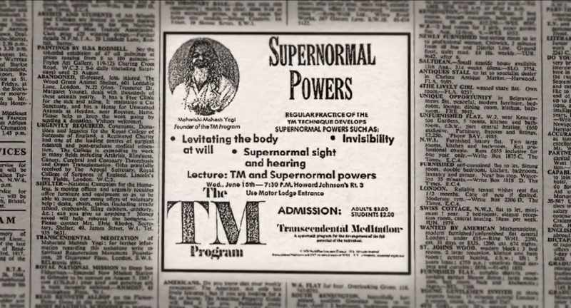SUPERNORMAL POWERS Levitating the body at will - Invisibility