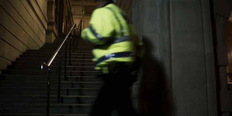 Suspect last seen on the first floor, heading up there now