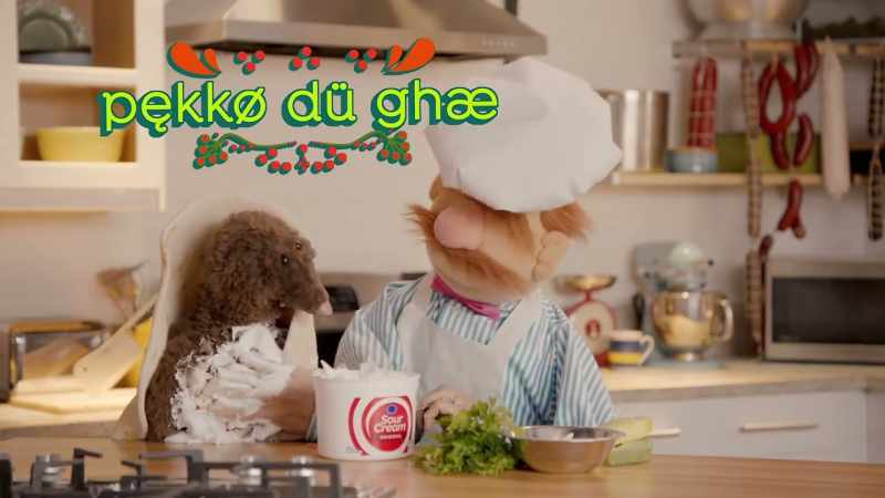(SWEDISH CHEF SPEAKS GIBBERISH)