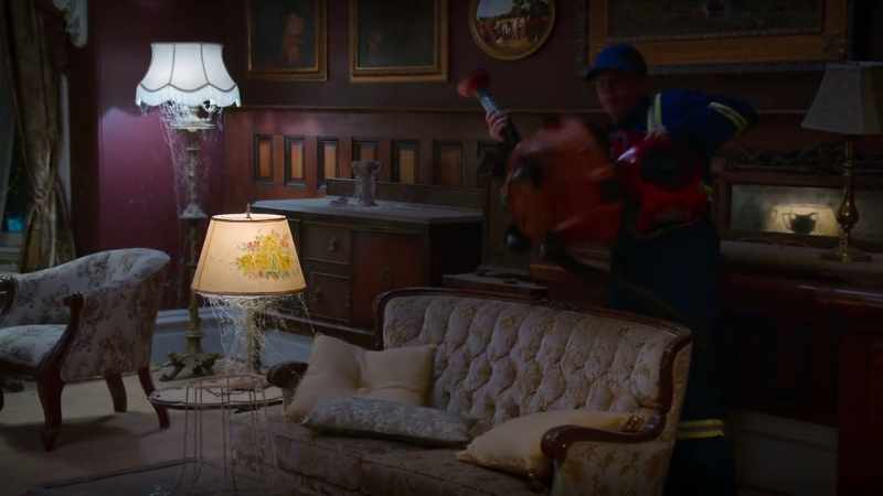 Sweep the room. Don't break anything