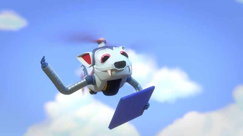 Sweeps, catch up to Miss Buster and keep her calm