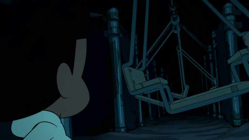 [swings clinking]