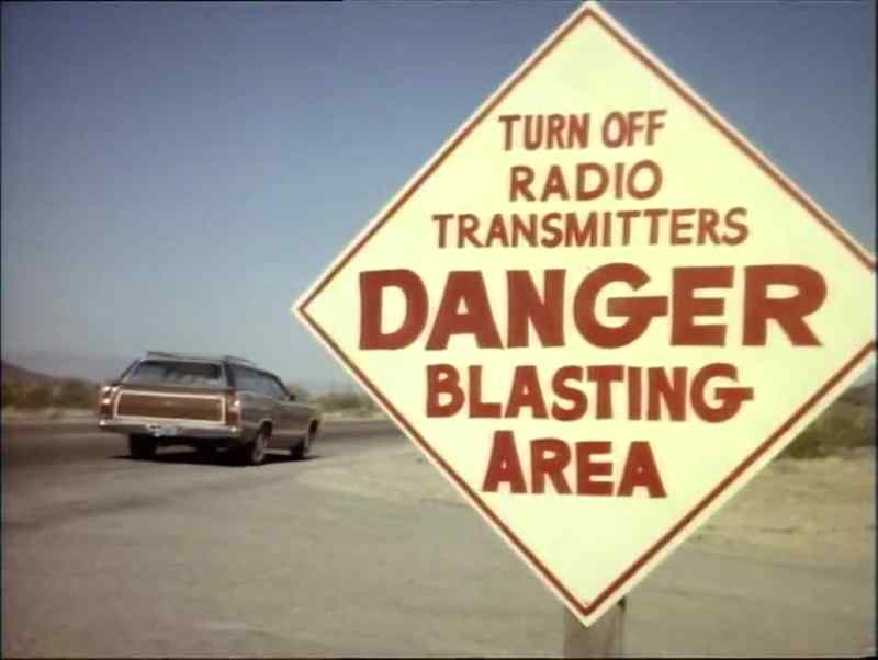 Switch off the radio. DANGER, MINING