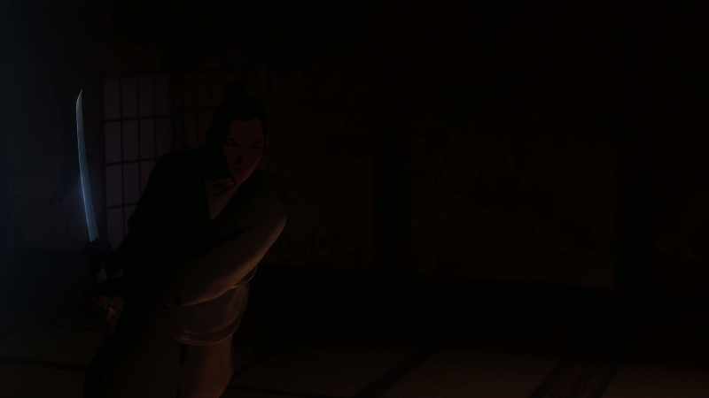 [sword clashing] -[grunting]