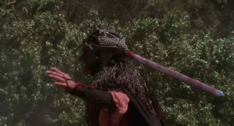 [sword firing]