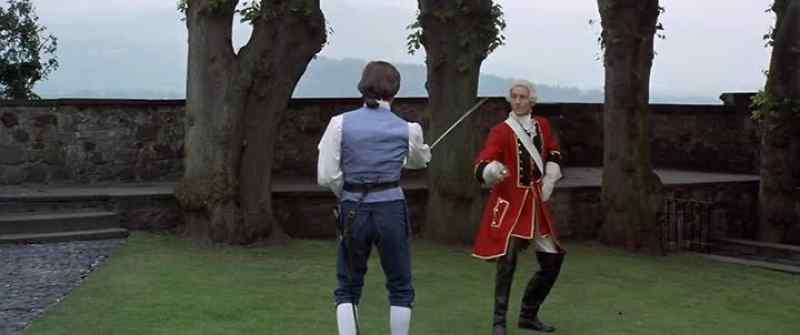 (swords clacking)