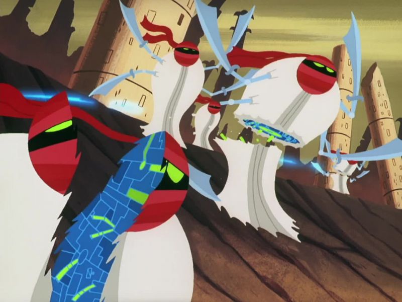 (SWORDS CLANGING)