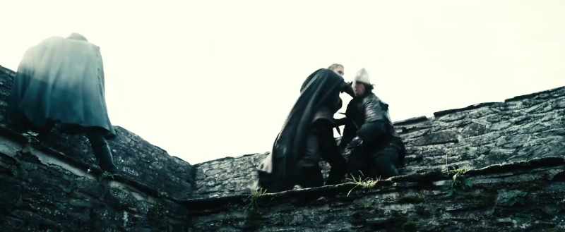 [SWORDS HISS] - [GROANS]