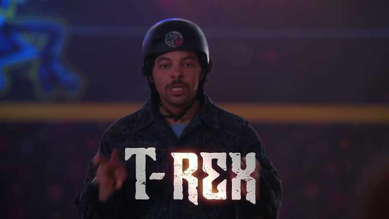 T-Rex. (Screams)