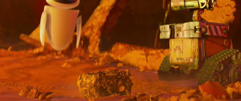 Ta-da! Ooh! - Directive? - Directive? Classified. Name? WALL-E. WALL-E. WALL-E. EVE. EVE. E...! 