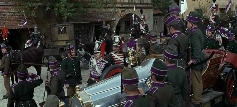 Take this car to the castle!