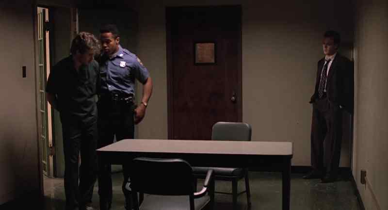 Take his cuffs off