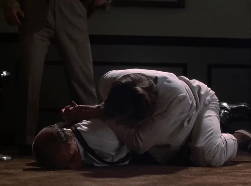 Take it easy, you're gonna break his arm