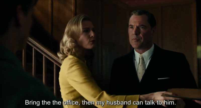 Take him to the office, then my husband can talk to him