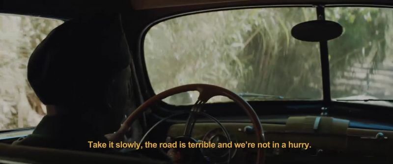 Take it slowly, the road is terrible