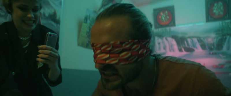 Take the blindfold now. So three… two… one