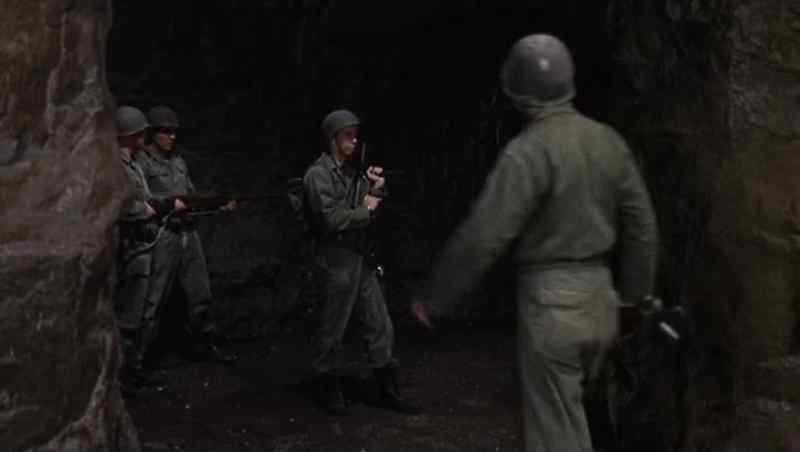 Take two men back up the tunnel, about a hundred yards