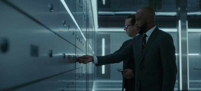 Takes two keys to open the door to access the box