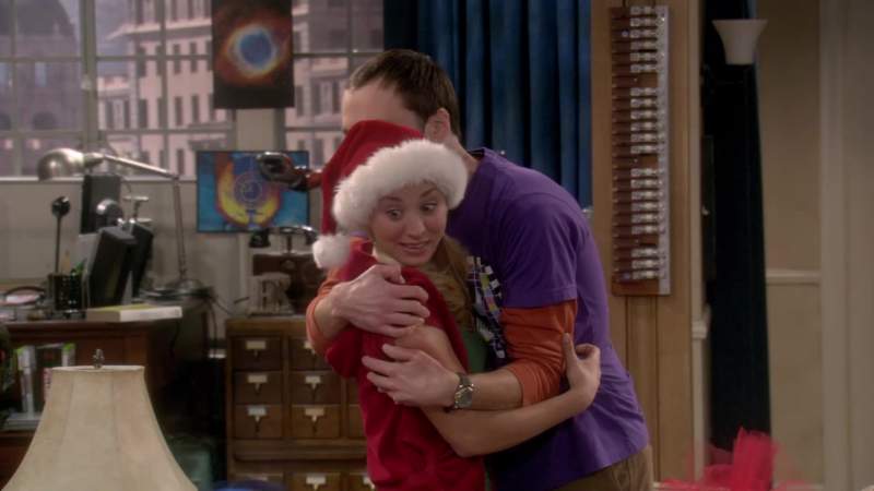 Tam look Sheldon's hugging me