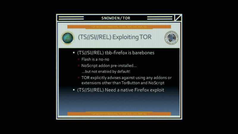 TAO used the bug to try to identify some users also running