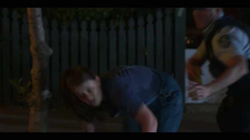 [taser sizzles] [groaning]