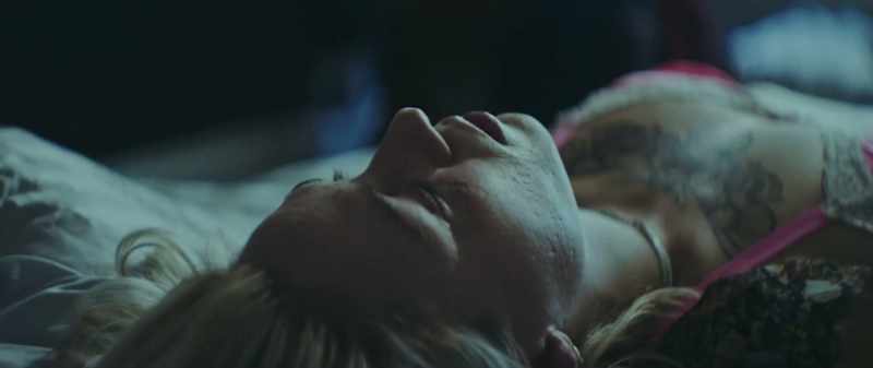 [Tattoo girl panting]
