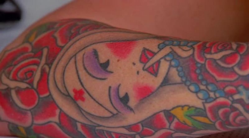 [TATTOO NEEDLE BUZZING]