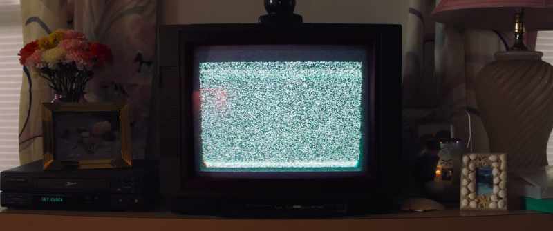 Television screen go fuzz