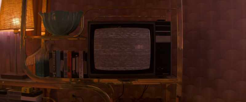 [Television static]