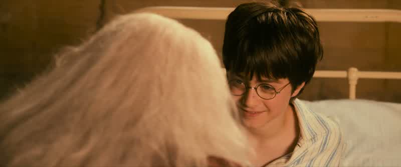 What is it What do you seeI'm shaking hands with Dumbledore I've won the house cupHe liesTell the truth What do you seeLet me speak to him Master you are not strong enoughI have strength enough for