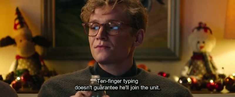 Ten-finger typing doesn't guarantee he'll join the unit
