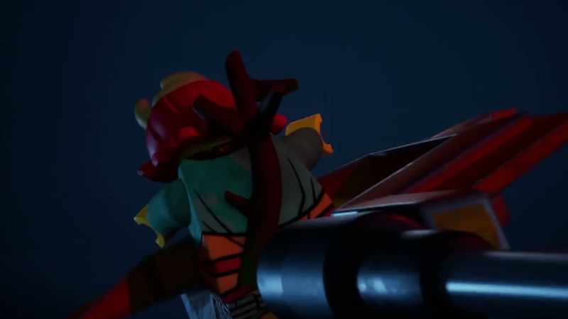 [tense music] -[claw recoils]