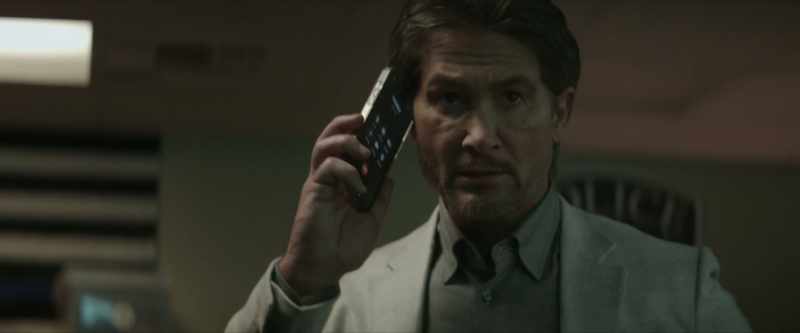[tense music] [phone vibrating]