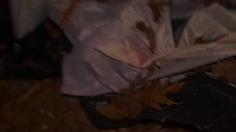 (Tent rustling as JAY enters)