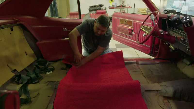 [Terry] Installing the carpet