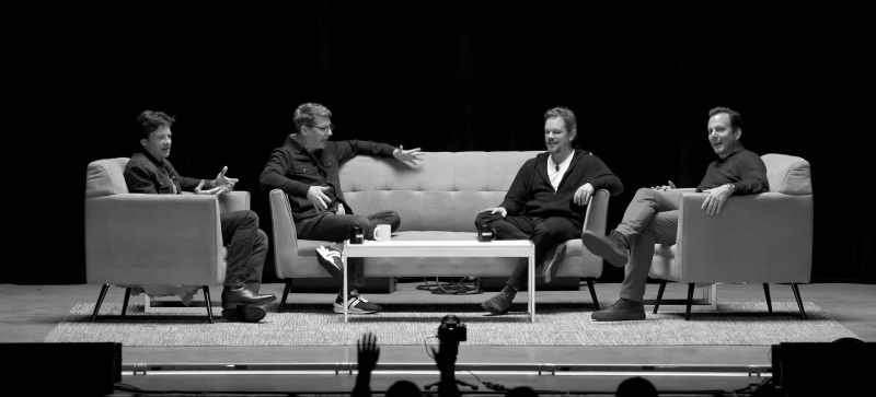 Thank you for being... - [all three] Matt Damon!