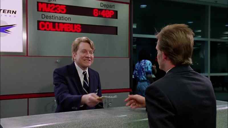 Thanks. Have a good flight. May I help you?