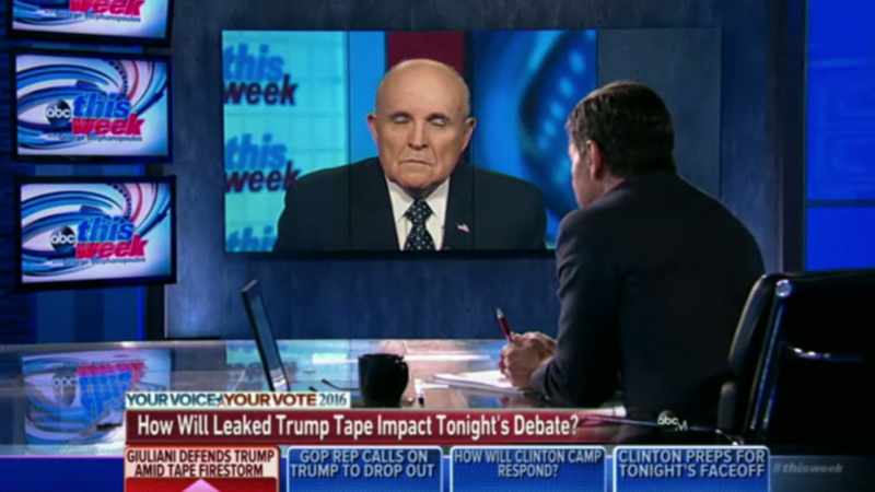 That was a moment for Rudy Giuliani